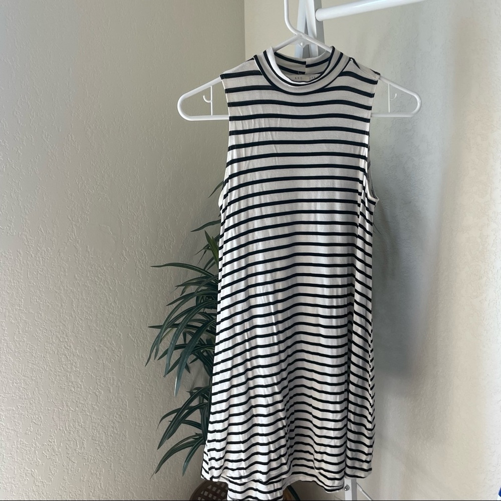 Black & white stripe dress